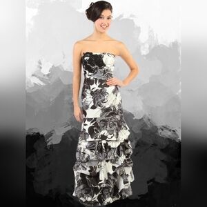 Jump Apparel Mermaid Dress With Gathered Skirt